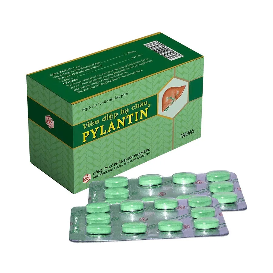 Diệp Hạ Châu Pylantin OPC (H/50v) – Hỗ trợ giải độc gan, phục hồi tế bào gan hiệu quả